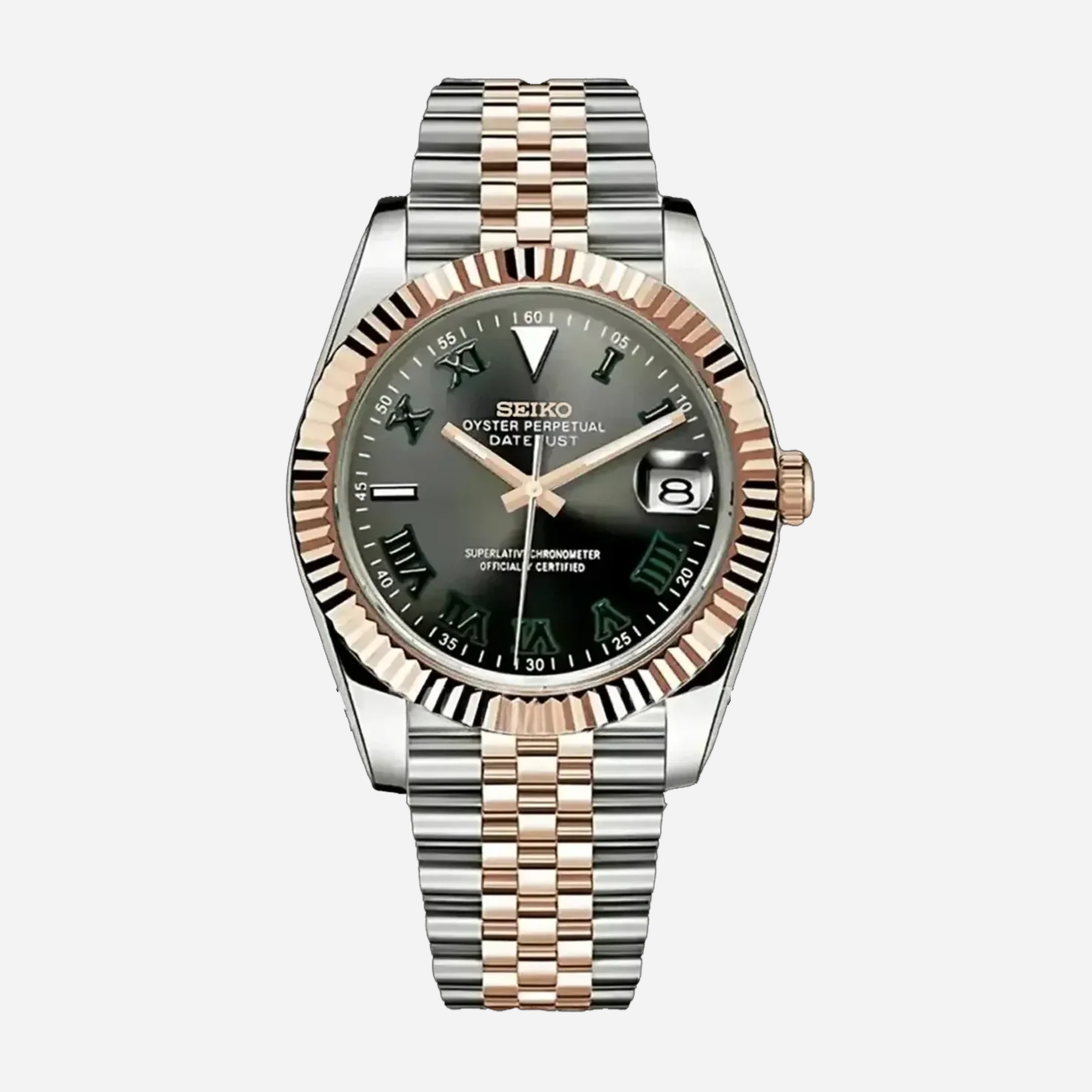 SEIKOJUST | WIMBLEDON GREY TWOTONE ROSE GOLD