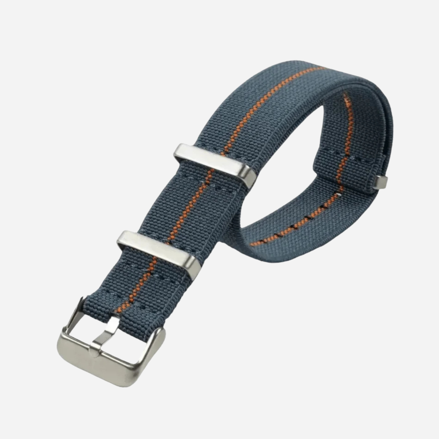 Deep Grey & Orange Nylon Strap