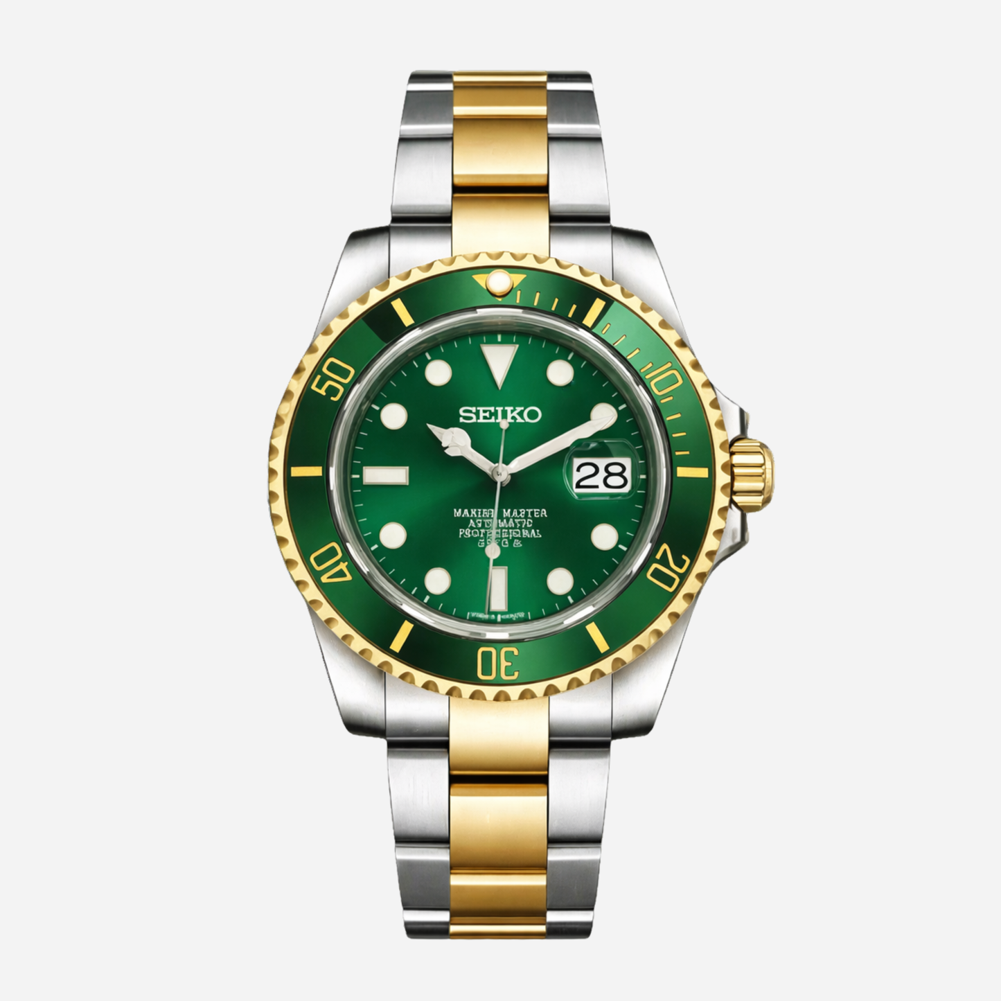 SUBMARINER | TWO TONE GOLD GREEN