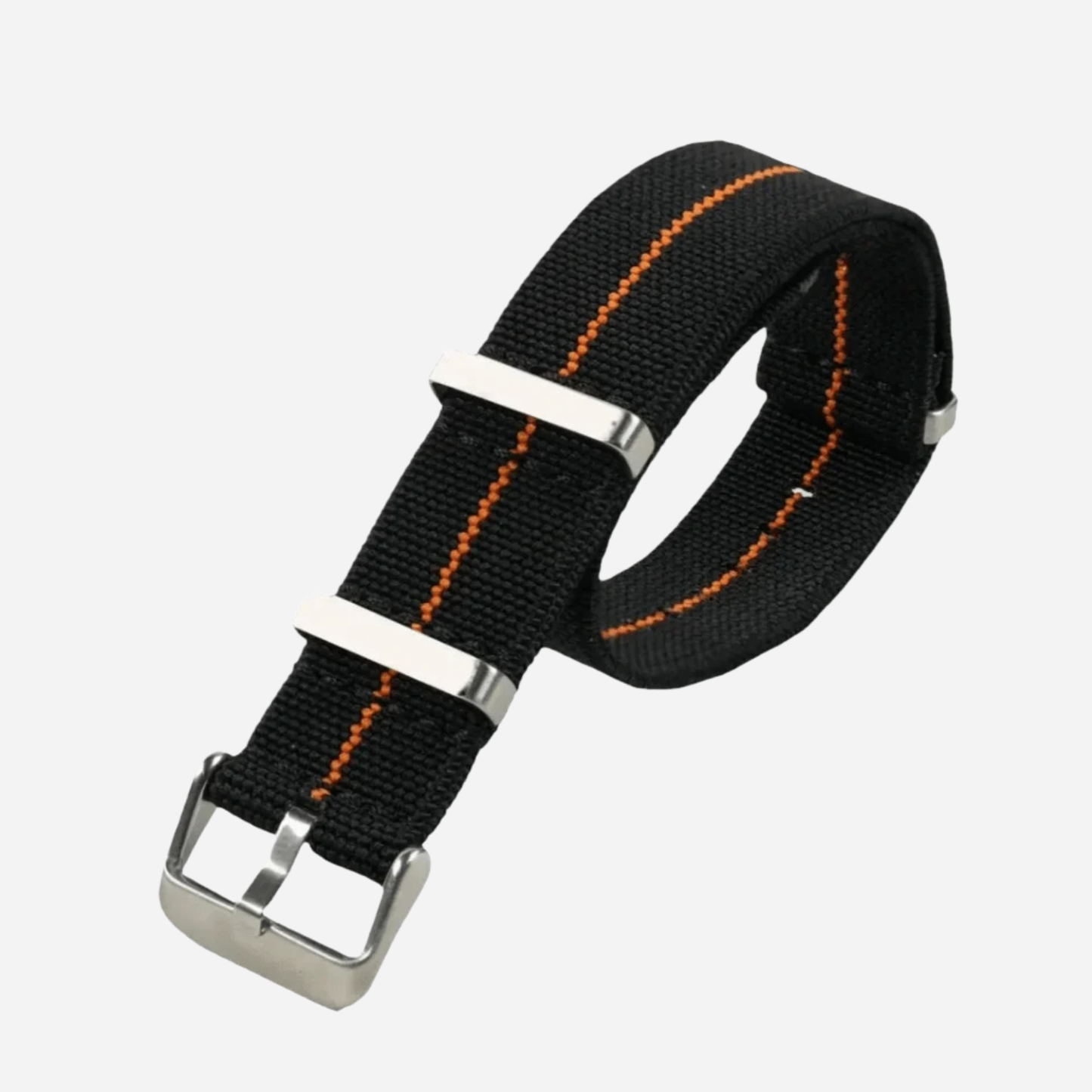 Black & Orange Nylon Strap
