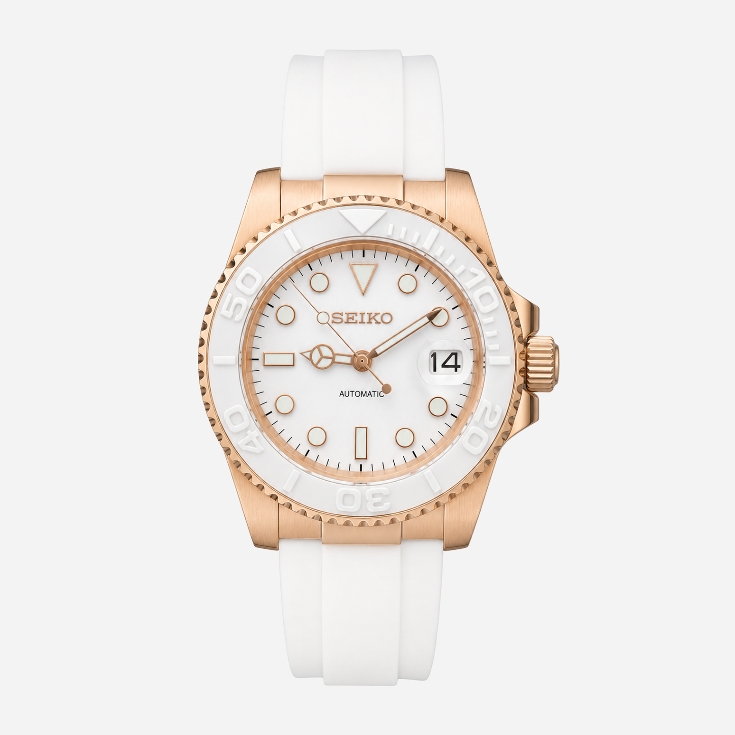 Yacht Master Seiko Mod Rose Gold | PEARL